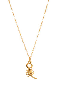 Gold Scorpion Charm Necklace