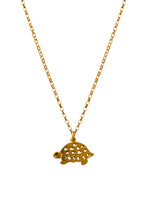 Load image into Gallery viewer, Gold Terence Turtle Charm Necklace
