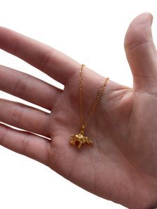 Gold Eddie Elephant Charm Necklace