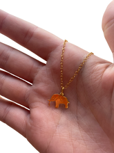 Load image into Gallery viewer, Gold Flat Elephant Charm Necklace
