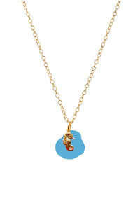Mini Seahorse Vintage Charm Necklace