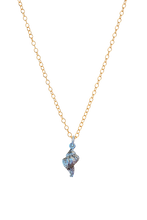 Load image into Gallery viewer, Shell Silver Charm Gold Chain Necklace
