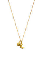 Load image into Gallery viewer, Gold Sun and Moon Charm Necklace
