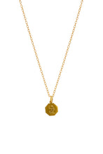 Load image into Gallery viewer, Gold Virgo Disc Charm Necklace
