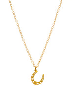 Load image into Gallery viewer, Gold Upwards Cut Out Charm Horseshoe
